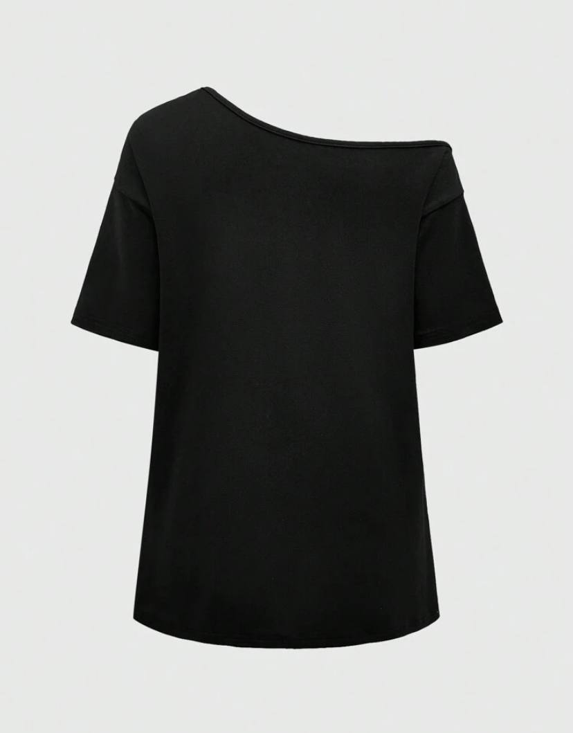 GRUNGE ONE SHOULDER TSHIRT