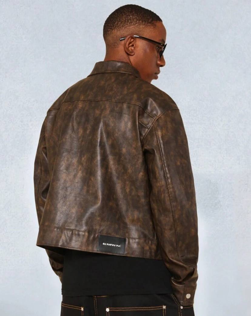 LEATHER CROPPED JACKET